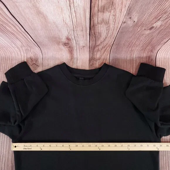 *READ* DBYDGNAK Unisex Size Large Black Back Lace Up Sweatshirt - Picture 15 of 16